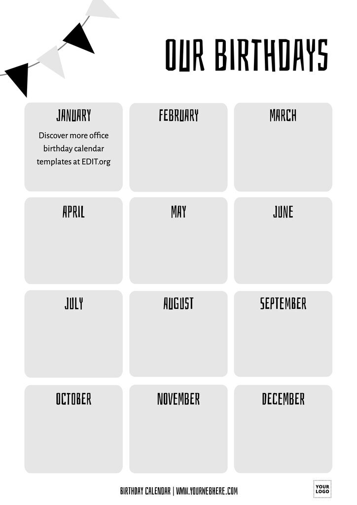 free birthday calendar for the workplace 4