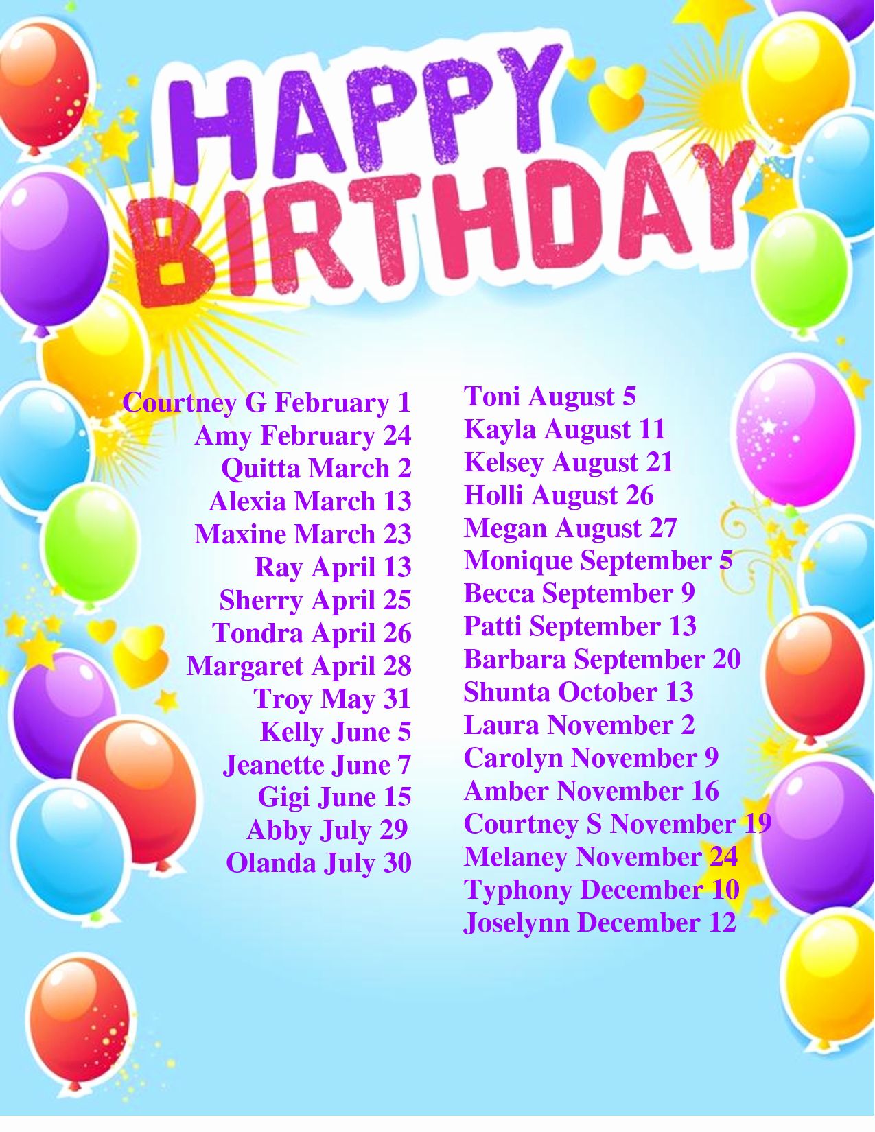 free birthday calendar for the workplace 49