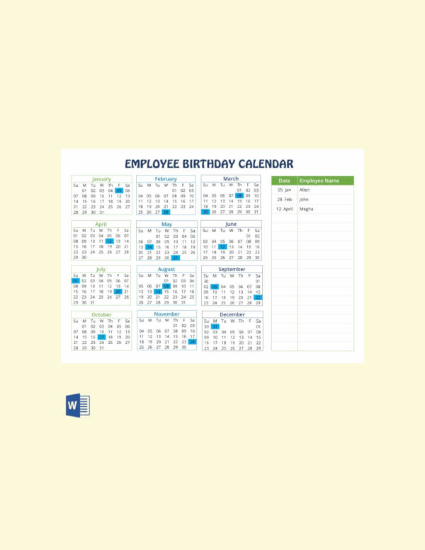 free birthday calendar for the workplace 55