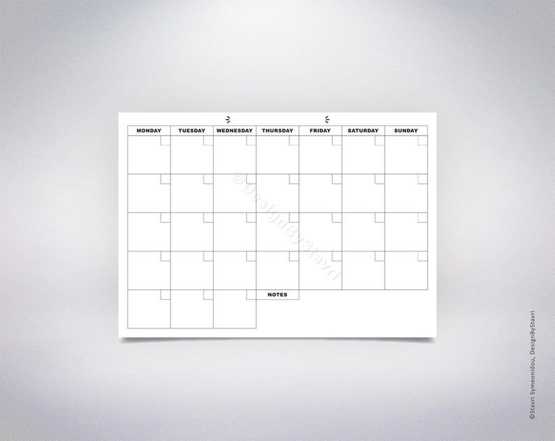 free printable calendar large blocks 21