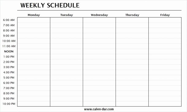 free printable monday through friday calendar 60