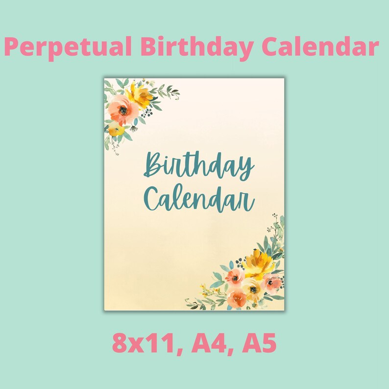perpetual birthday and anniversary calendar printable 34