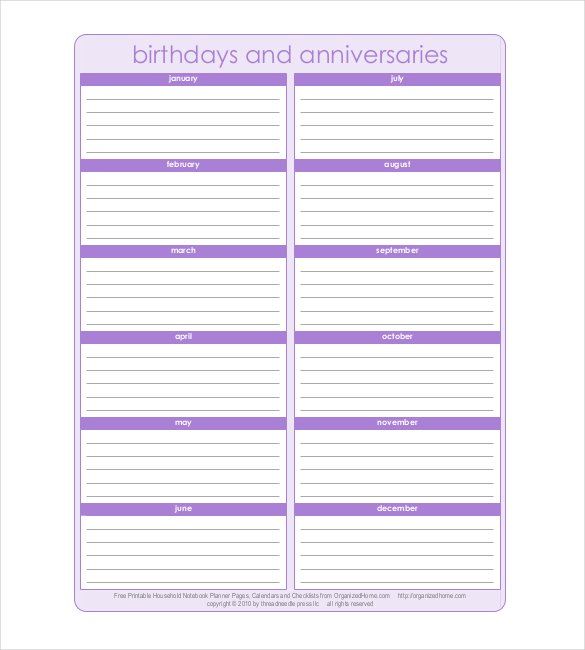 perpetual birthday and anniversary calendar printable 62
