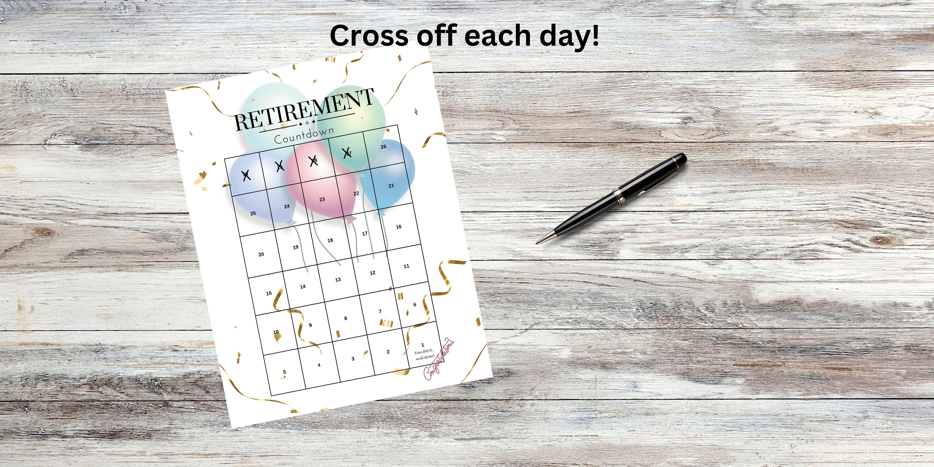retirement countdown calendar printable 13