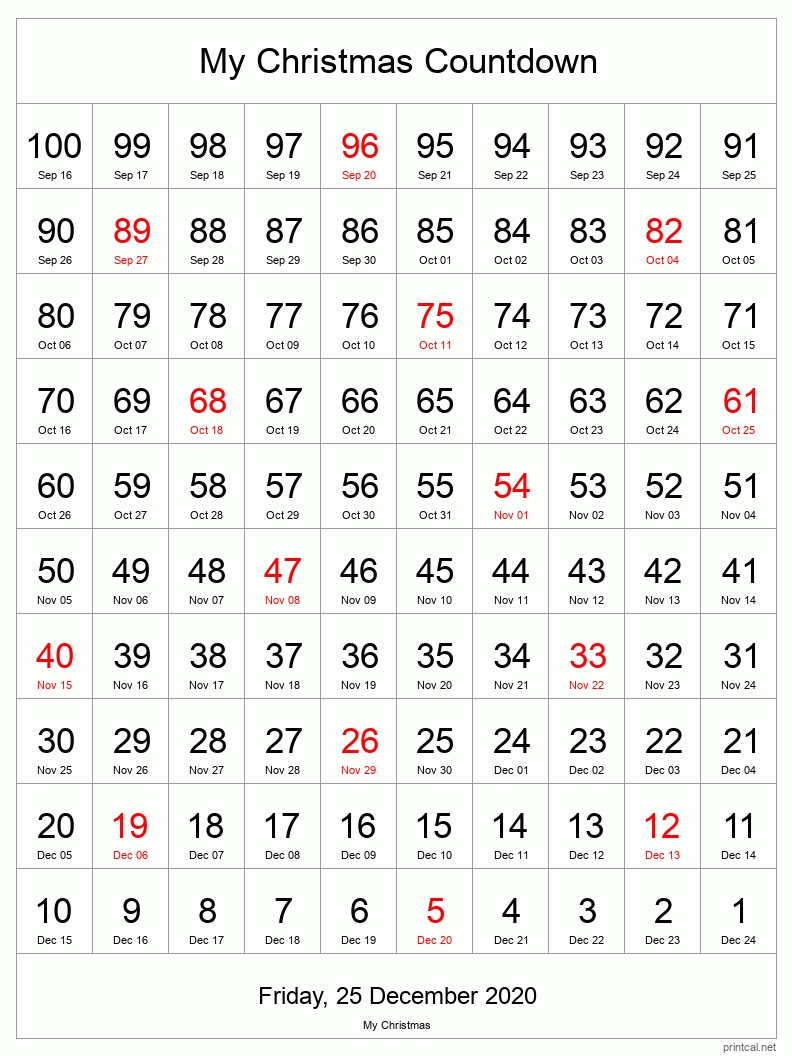 retirement countdown calendar printable 15