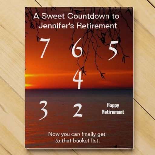 retirement countdown calendar printable 40