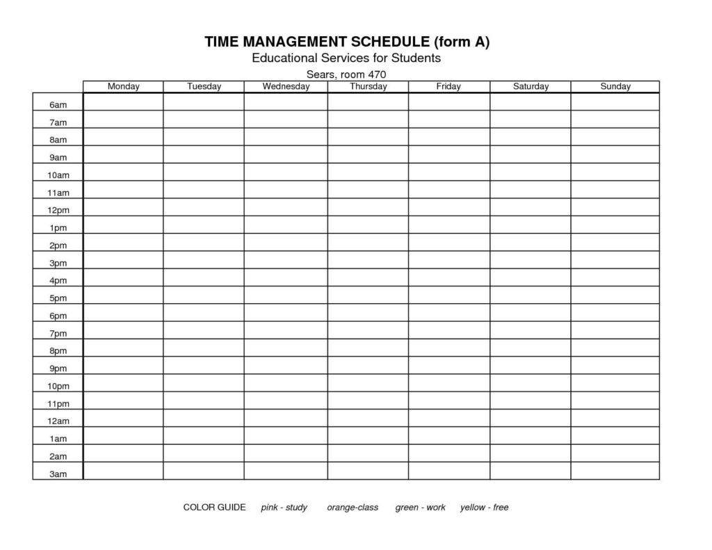 templete for time management report free 48