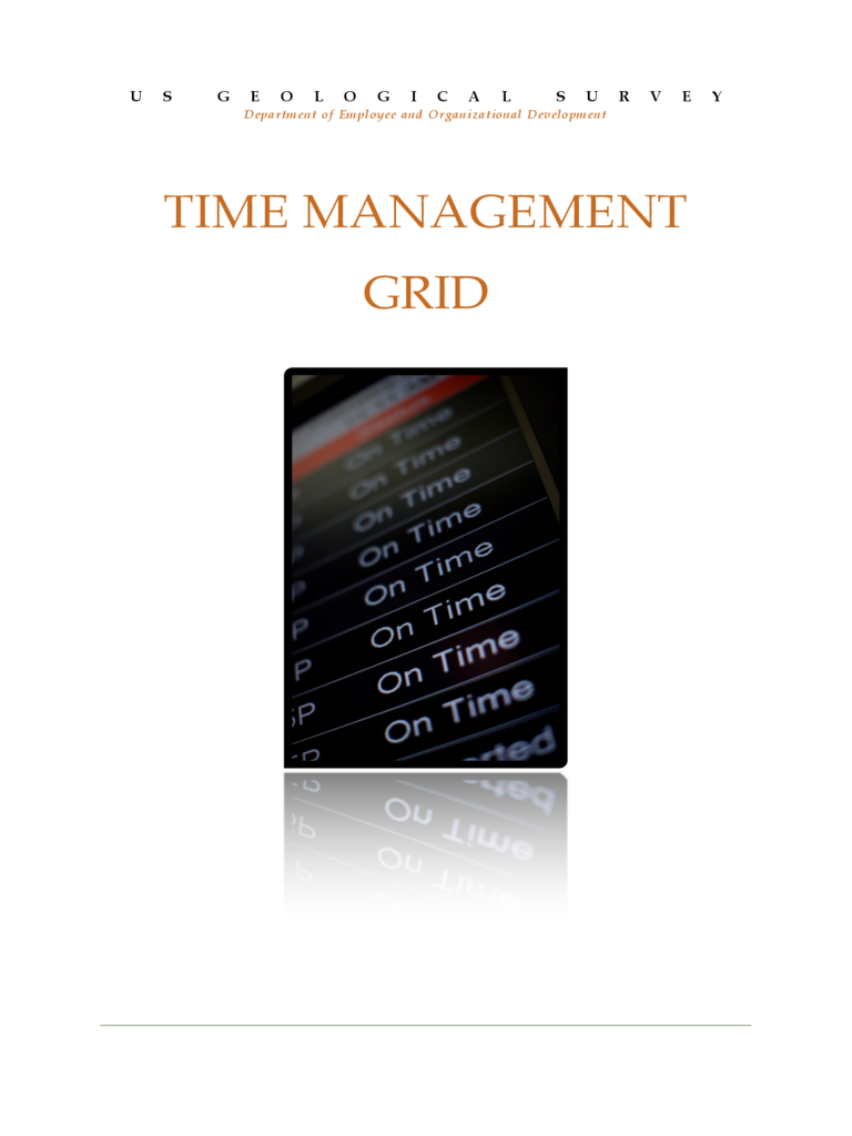 templete for time management report free 64