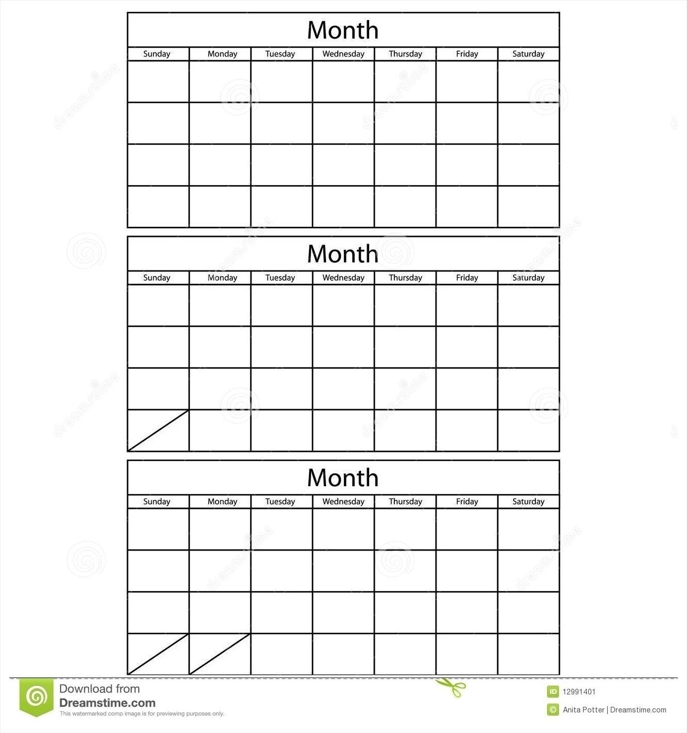 three month calendar print free 11
