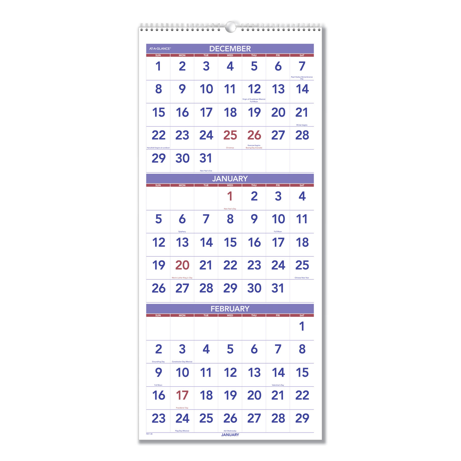 three month calendar print free 14