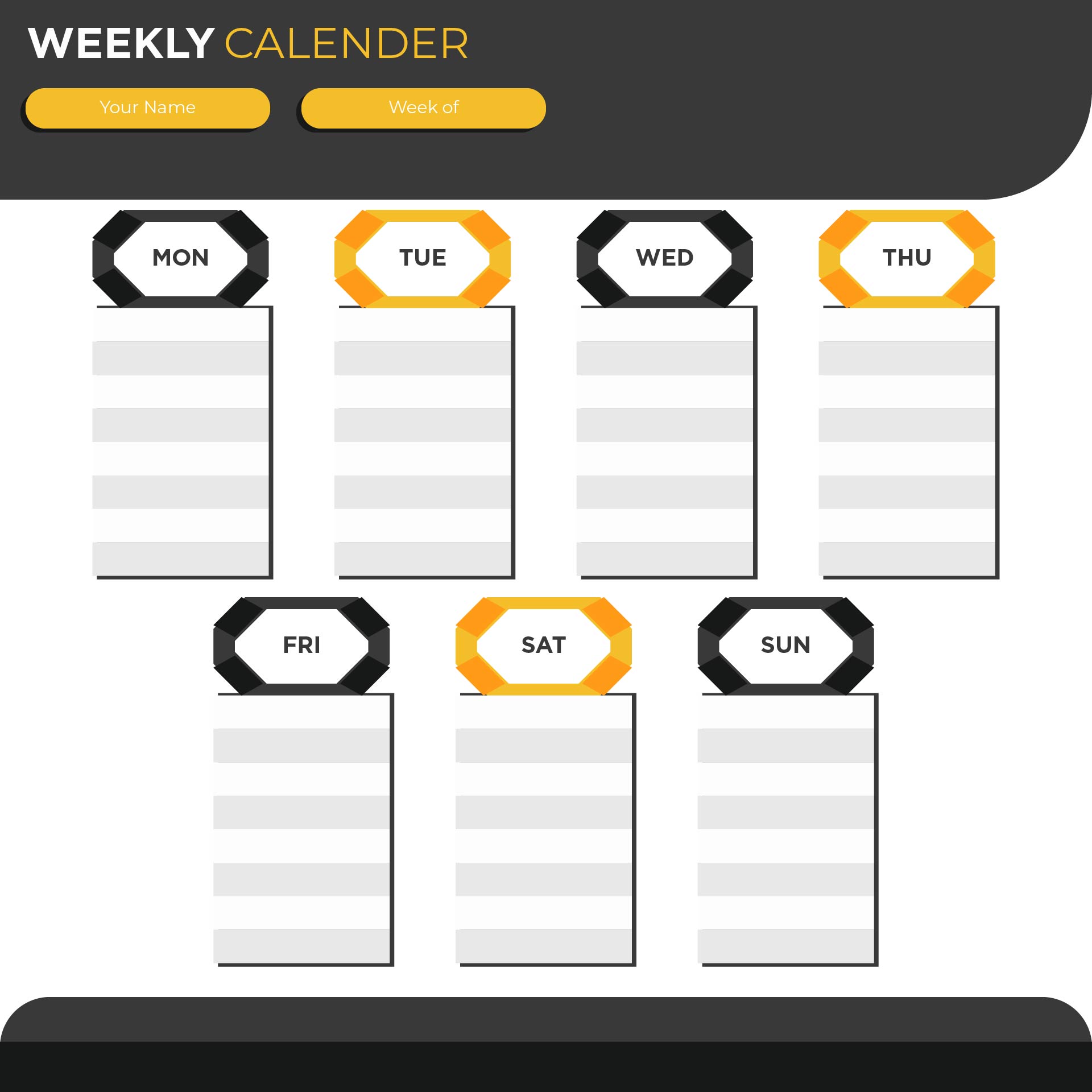 weekly calendar template with time slots 29