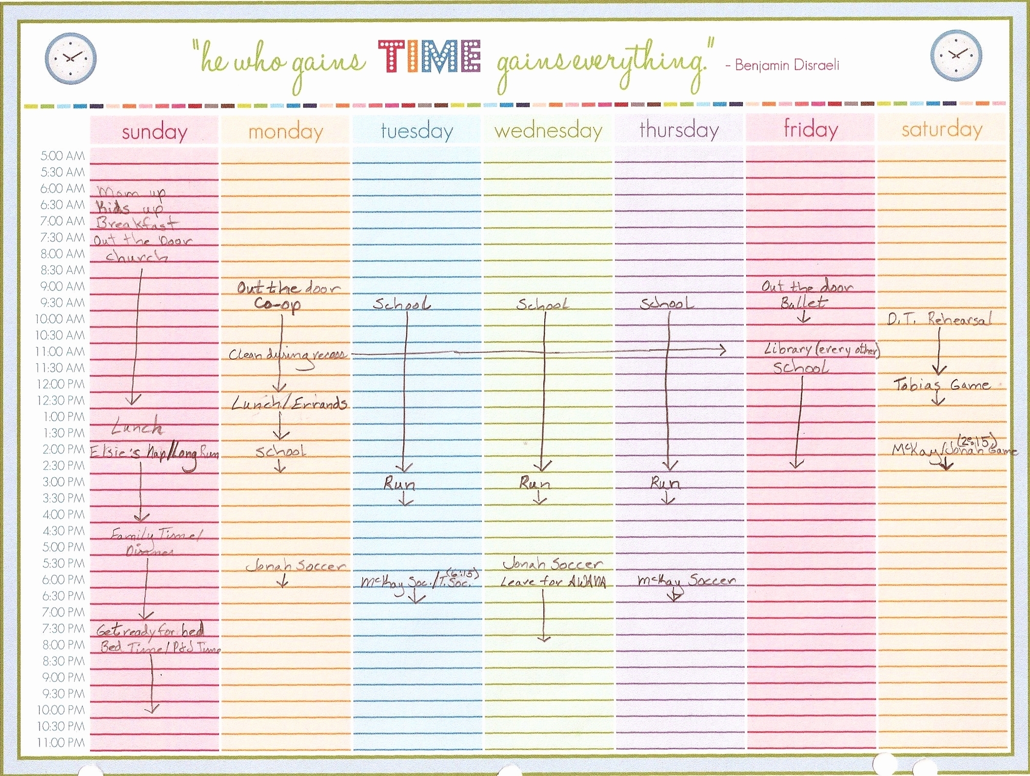 weekly calendar template with time slots 31