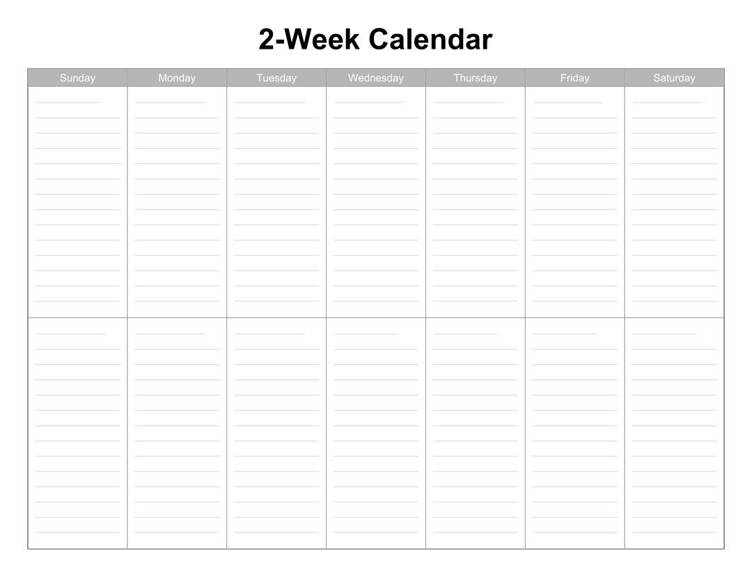 2 week blank calendar printable 10