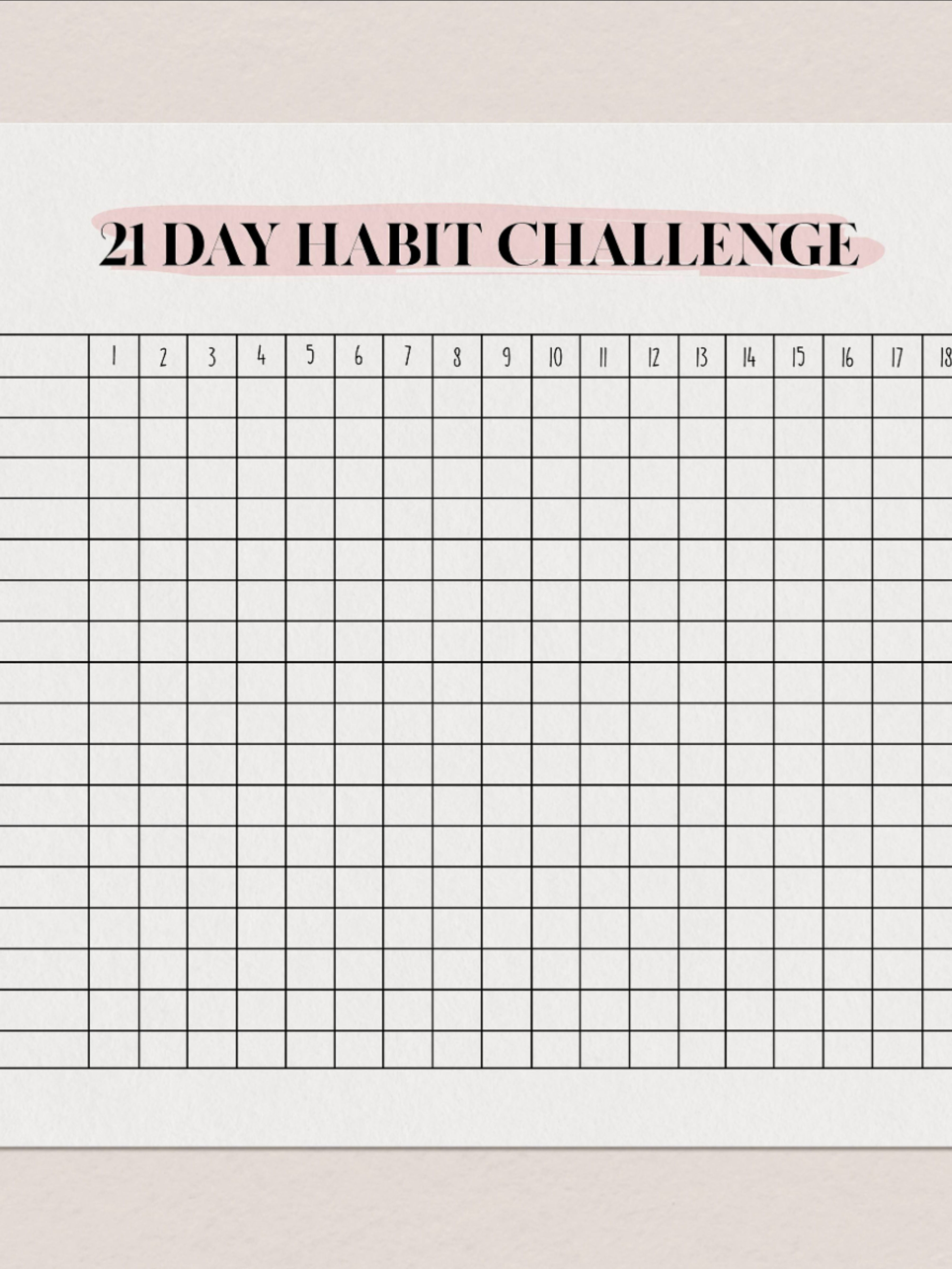 21 day calendar template 13