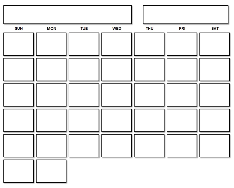 21 day calendar template 14