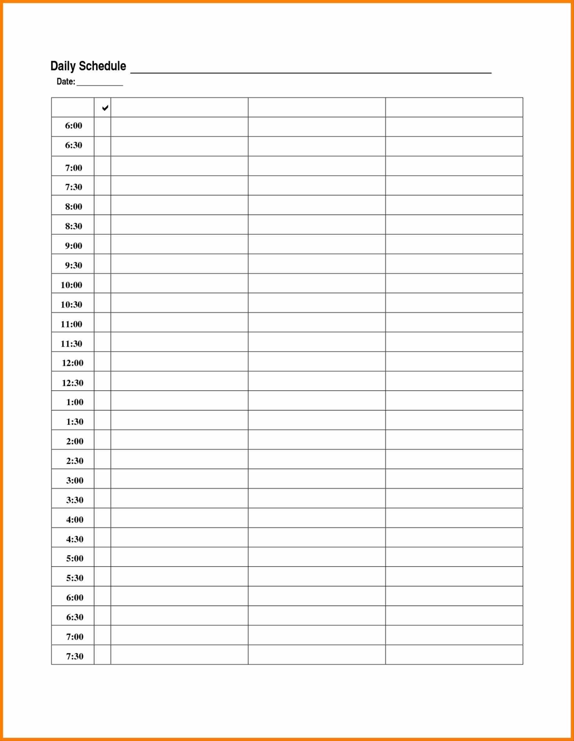 21 day calendar template 20