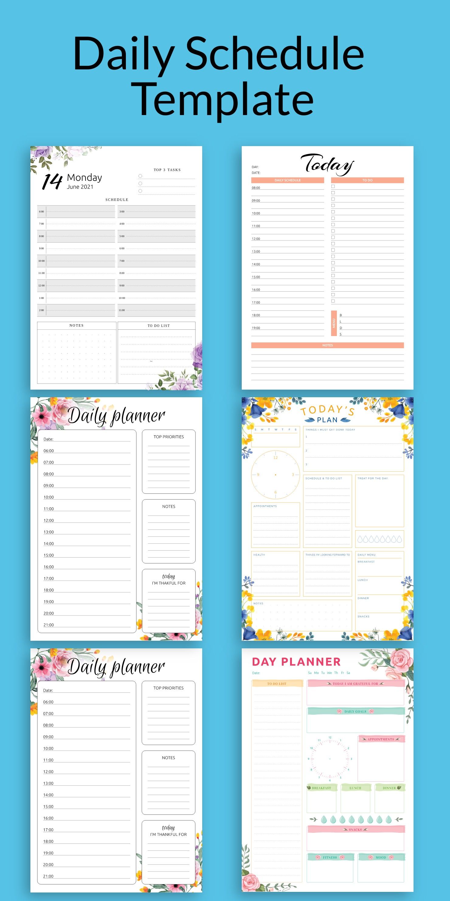 21 day calendar template 40