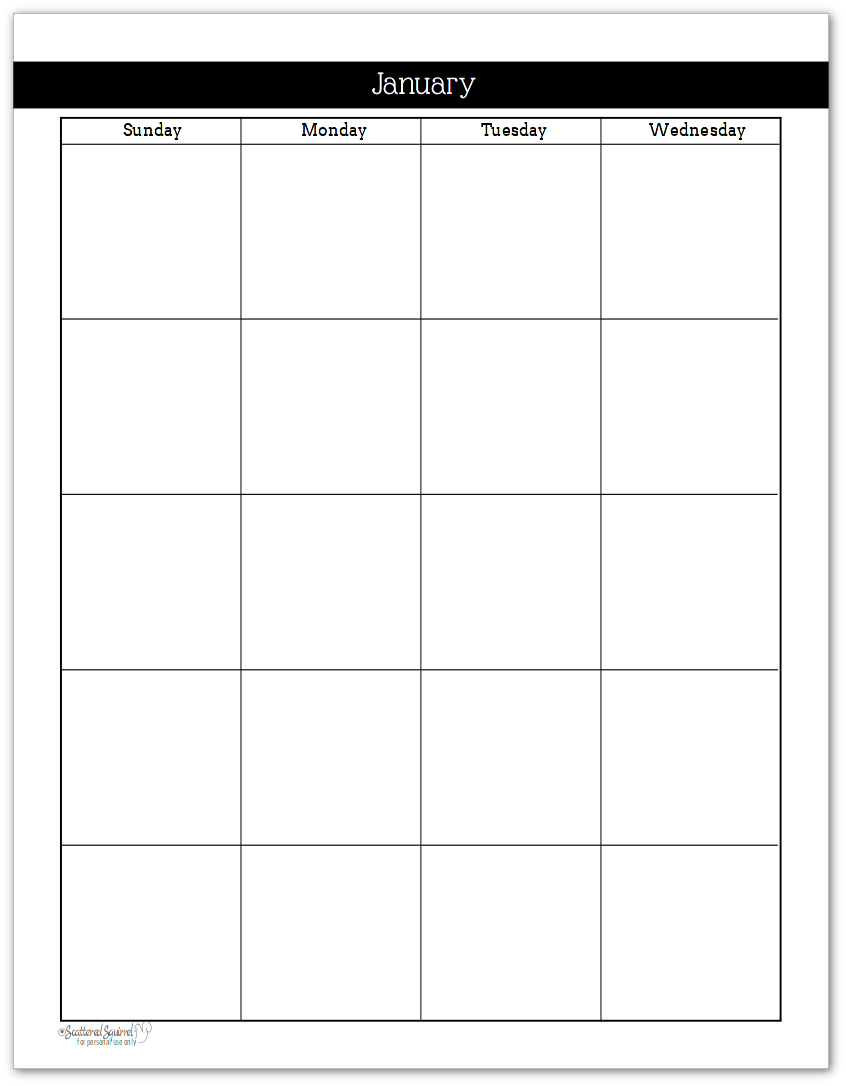 21 day calendar template 47