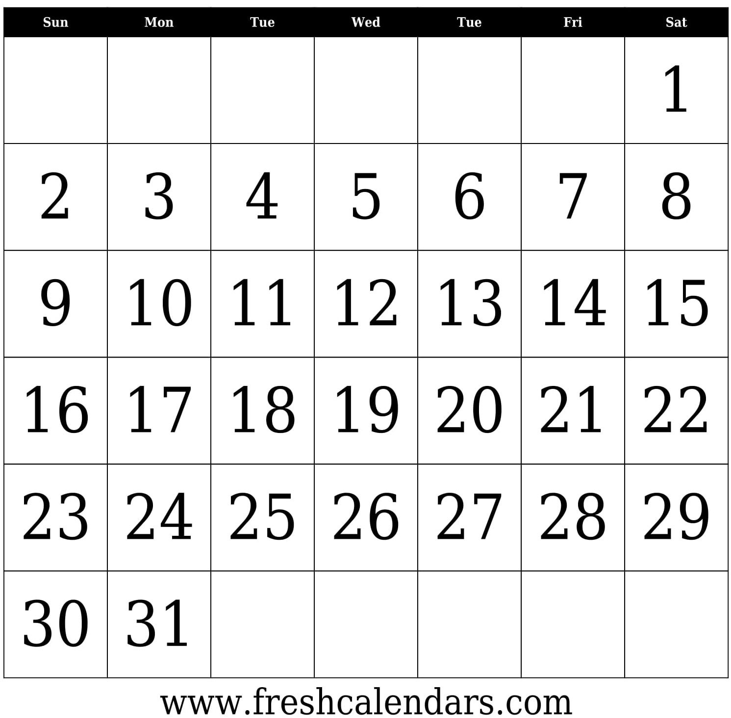 21 day calendar template 55