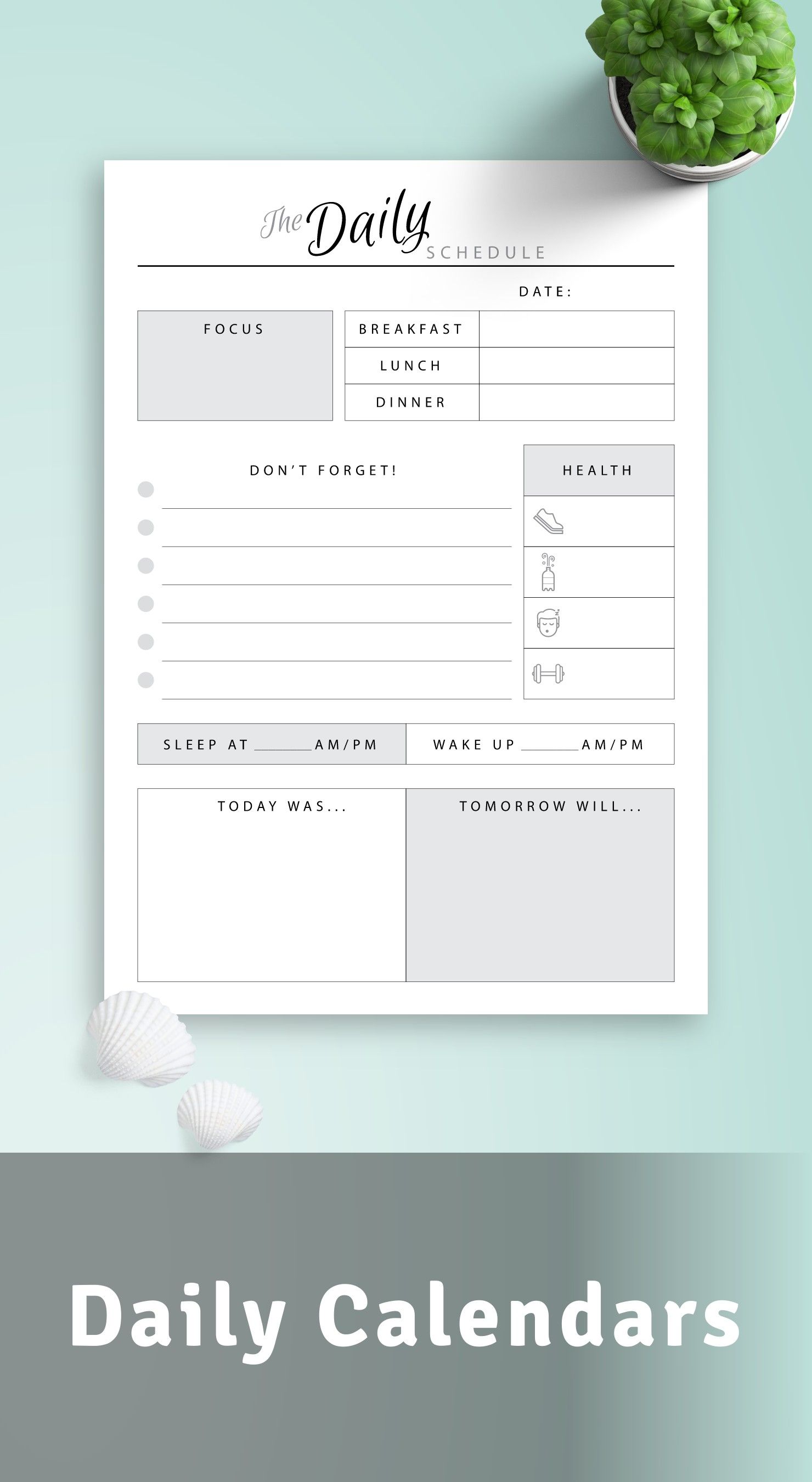 21 day calendar template 8