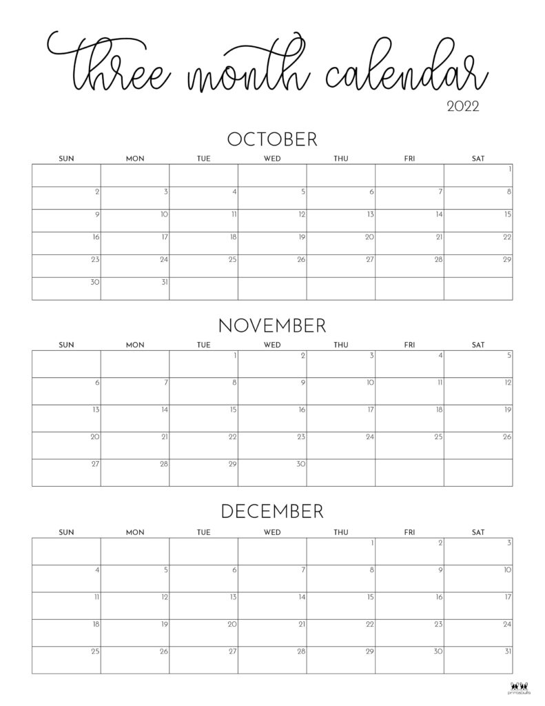 applications to print 3month calendars 19