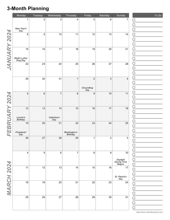 applications to print 3month calendars 20