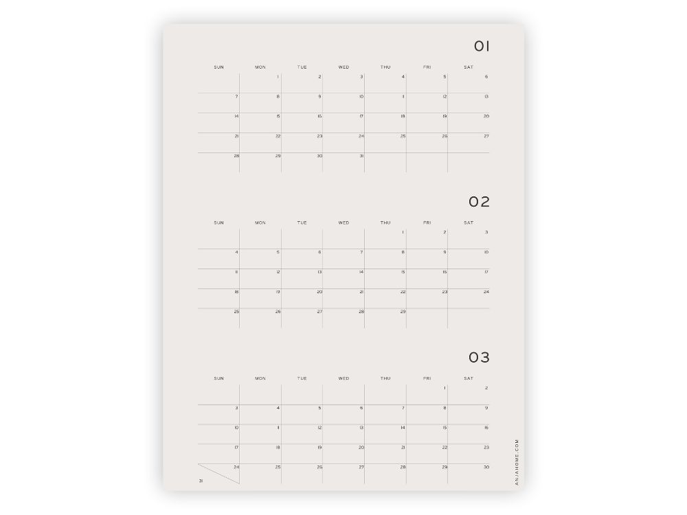 applications to print 3month calendars 21