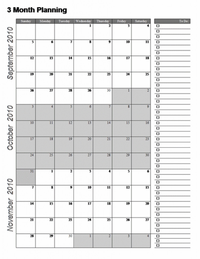 applications to print 3month calendars 25