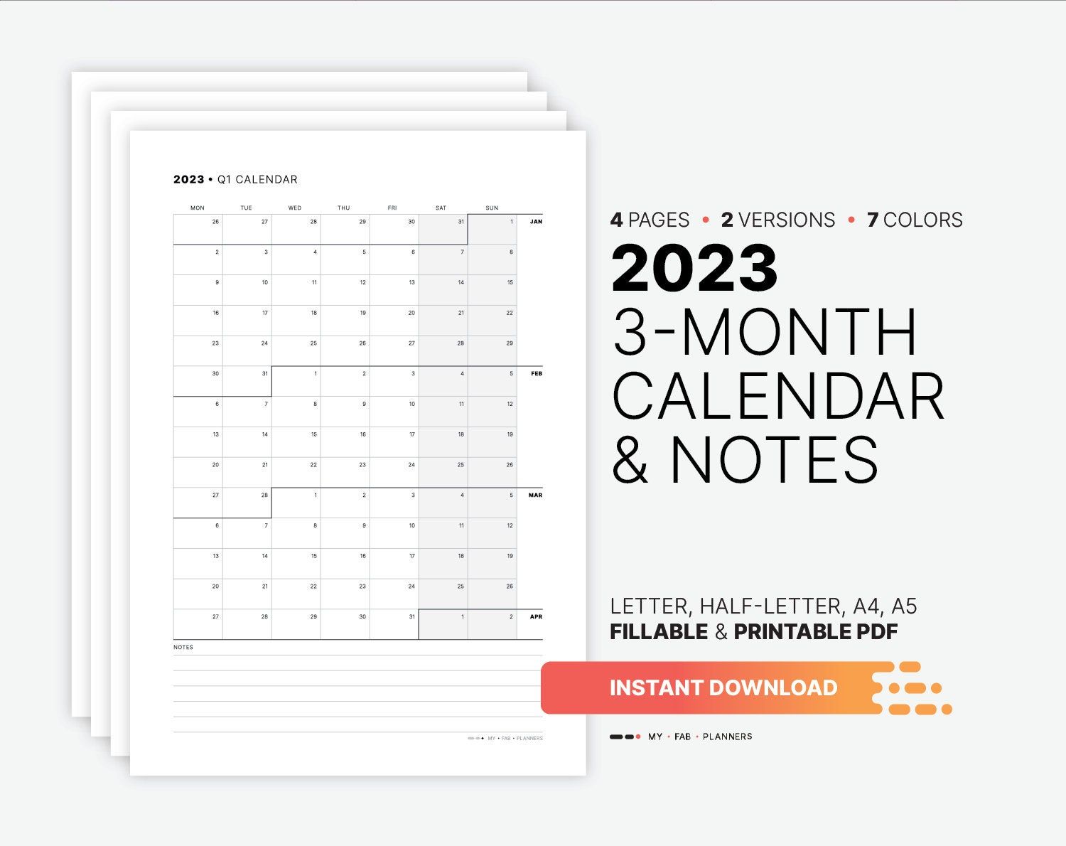 applications to print 3month calendars 29