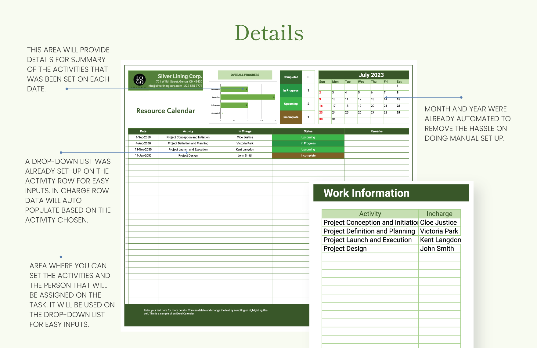 human resource calendar template 53