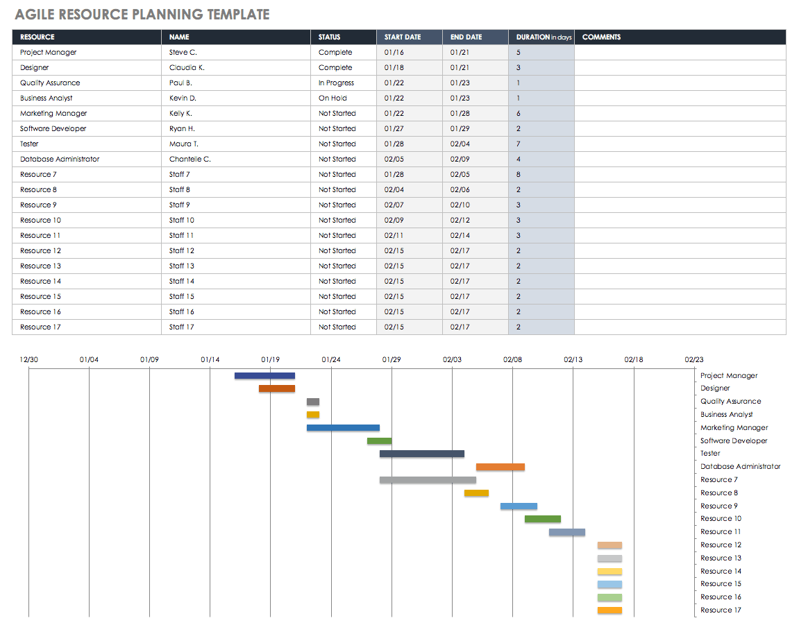 human resource calendar template 54