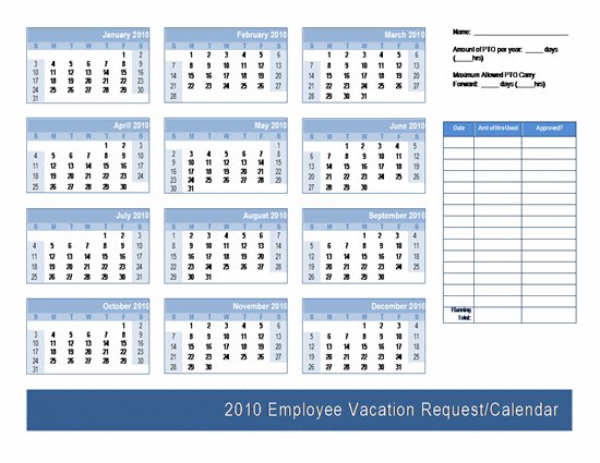 human resource vacation calendars 15