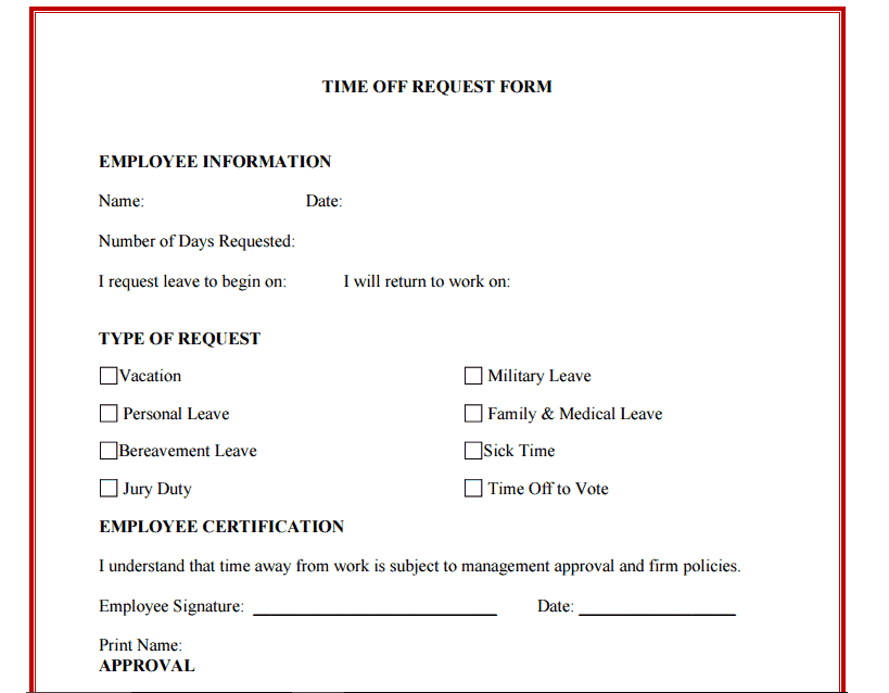 time off template in excel 18