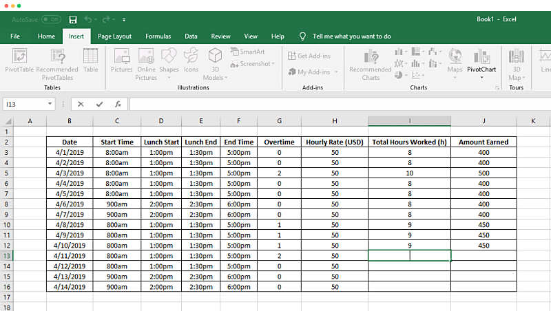 time off template in excel 63