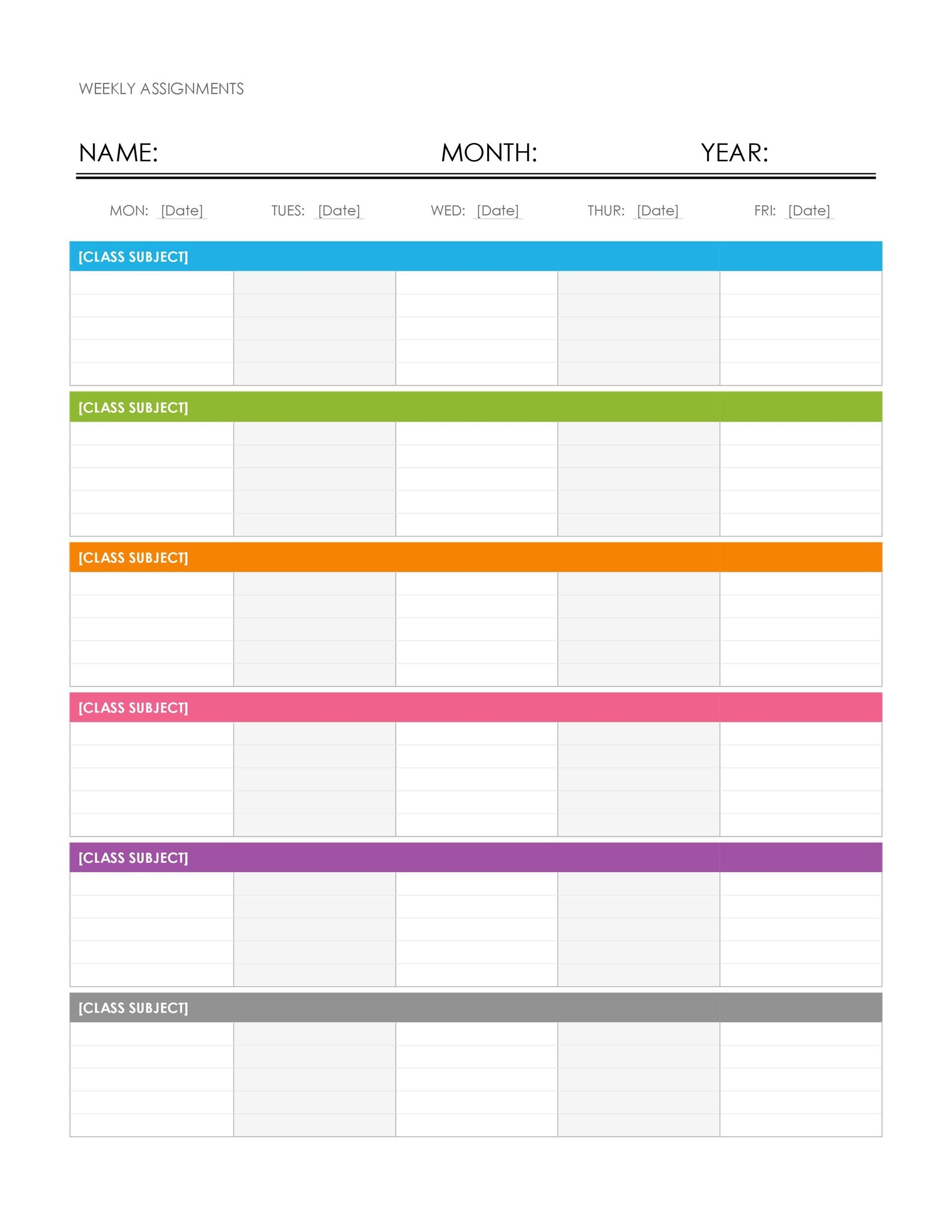 two week calendar template word 8