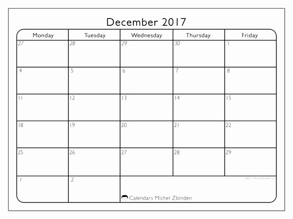 word calendar template monday through friday 51