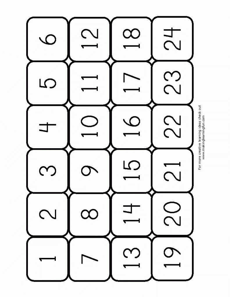 1 through 31 block calendar 32