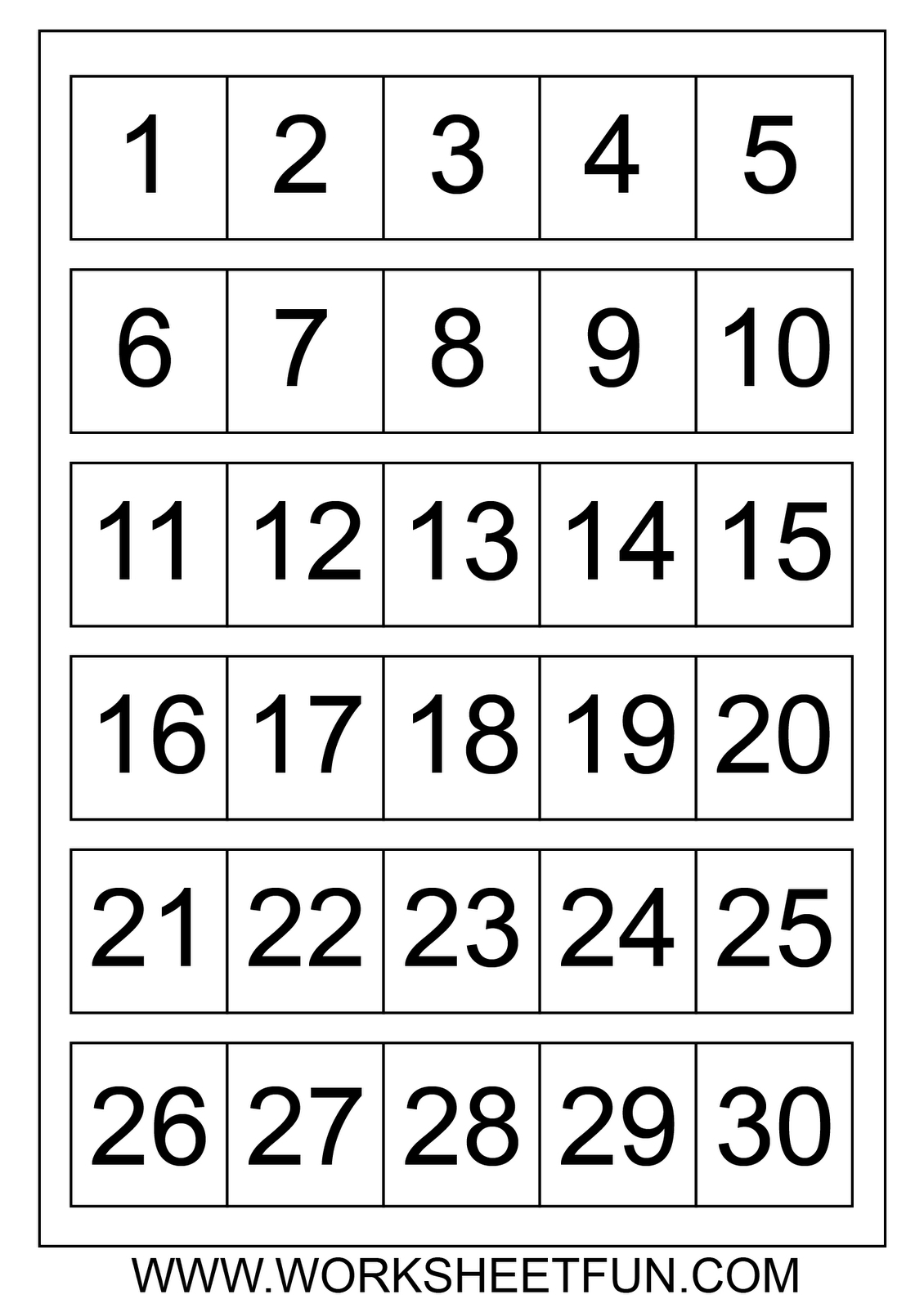 1 through 31 block calendar 4