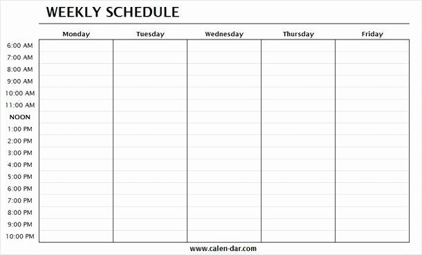 blank free printable monday through friday 28