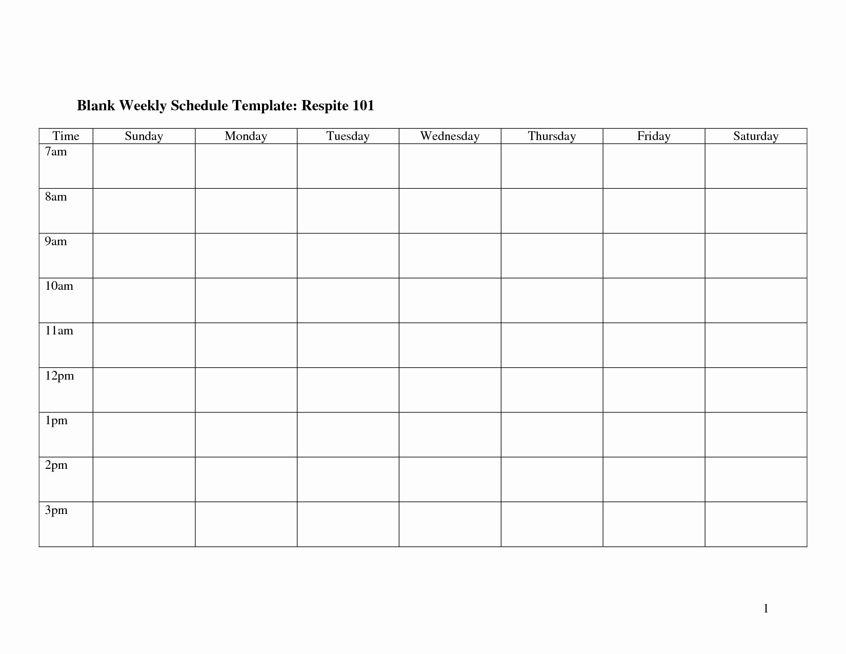 blank free printable monday through friday 6