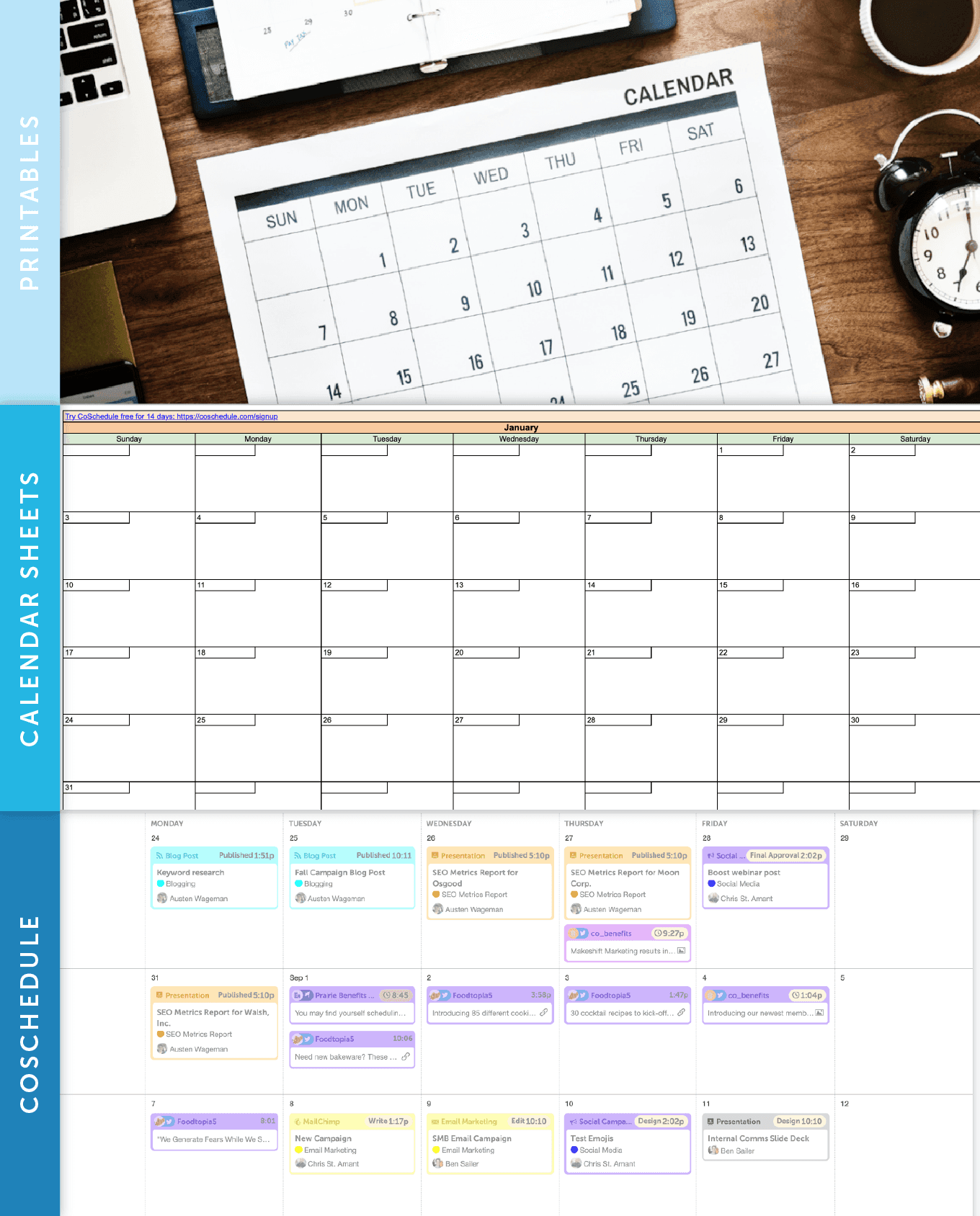 content calendar for member newsletters 1