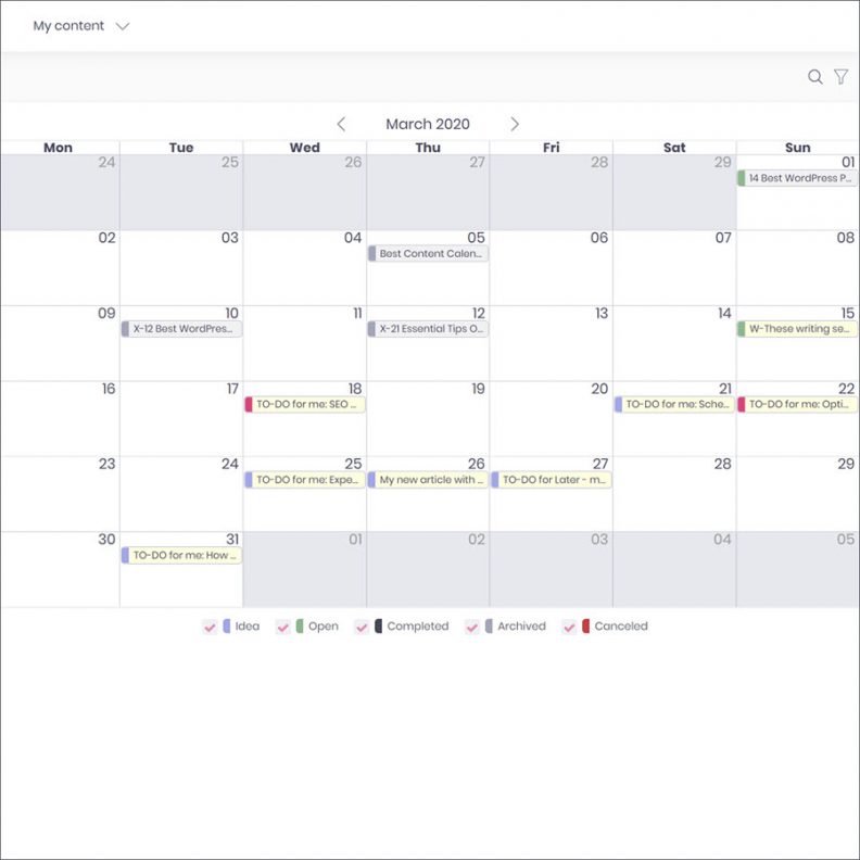 content calendar for member newsletters 18