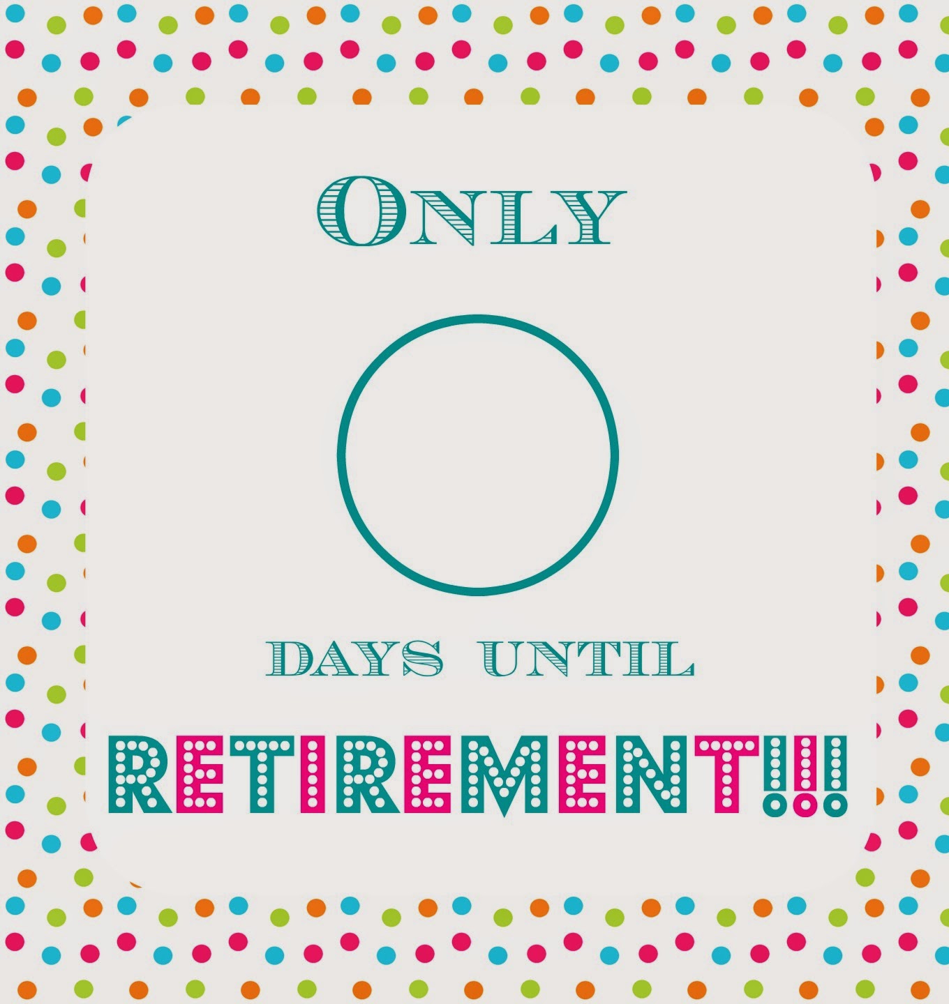 countdown to retirement calendar funny 12