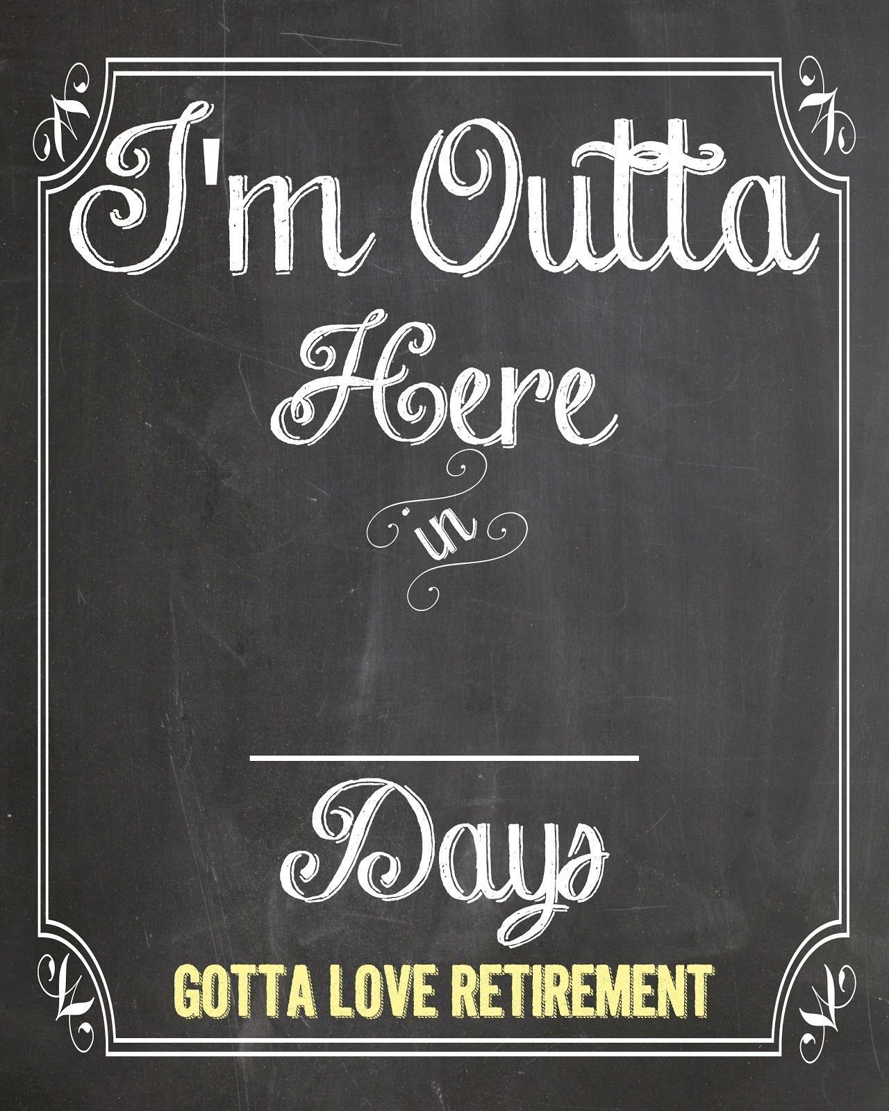 countdown to retirement calendar funny 2