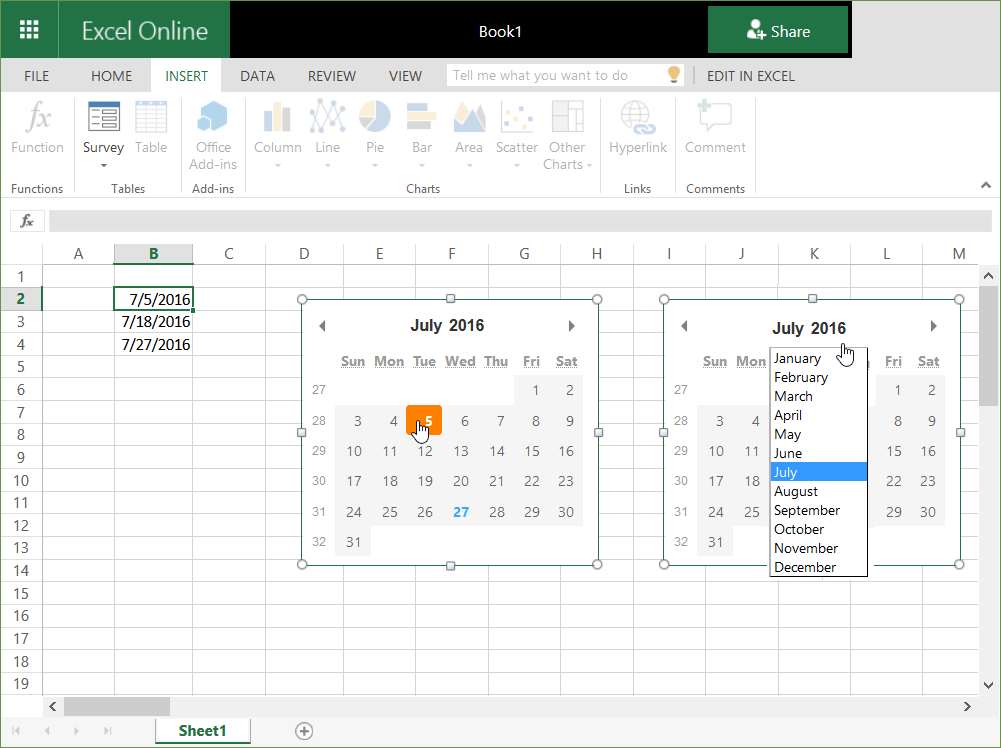 excel add calendar drop down into a template 12