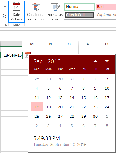 excel add calendar drop down into a template 8