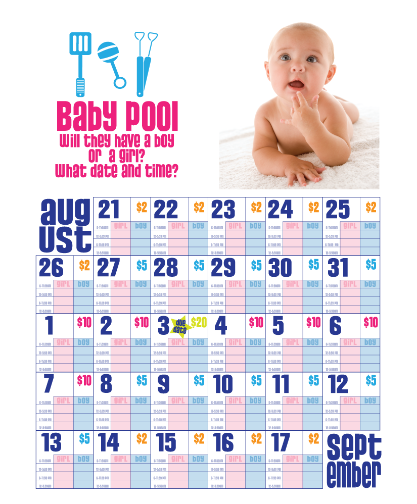 infants pools for birth date and weigh 2