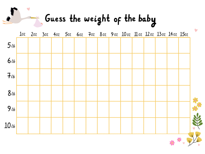 infants pools for birth date and weigh 46