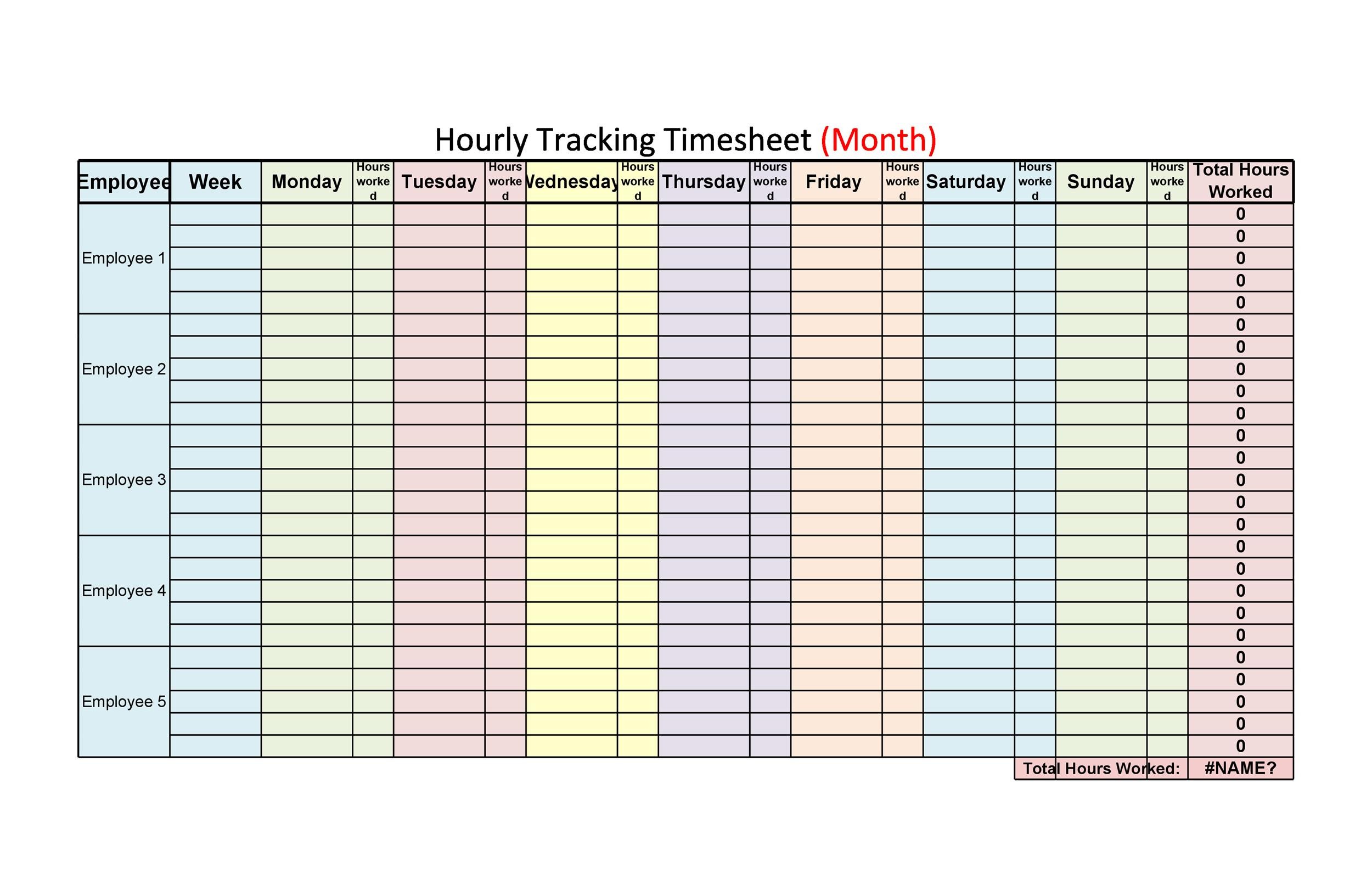 daily calendar template by hour 48