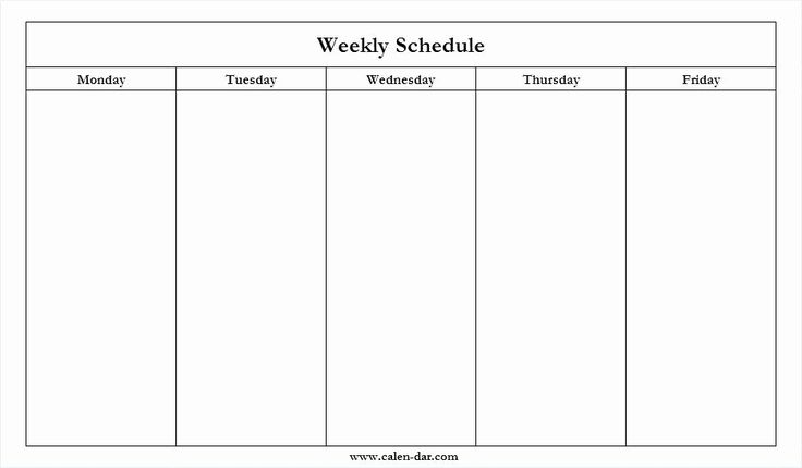 downloadable monday to friday calendar 10